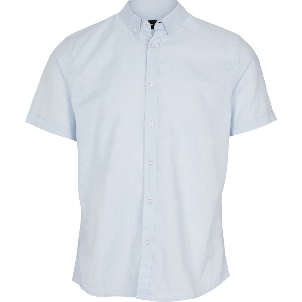 Cotton/Linen Shirt SS Sky Blue